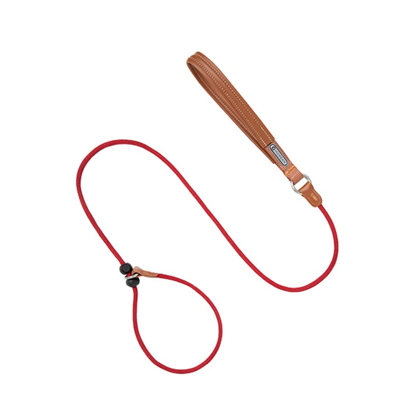 【HD024008】Red Dog Leash Explosion Proof Punch One P Leash Large Dog Walking Leash Climbing Grade Nylon Leash P Chain 1