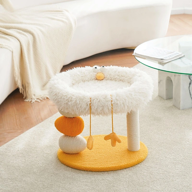【Z1A00078】Chick Style Platform Climbing Frame Nest Cat Shelf Cat Tree All-in-One Large and Small Luxury Sisal Rope Villa Cat Scratching Post Cat Nests 1