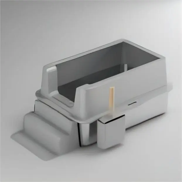 【Open J】Caja de arena de acero inoxidable estilo abierto gris claro 1
