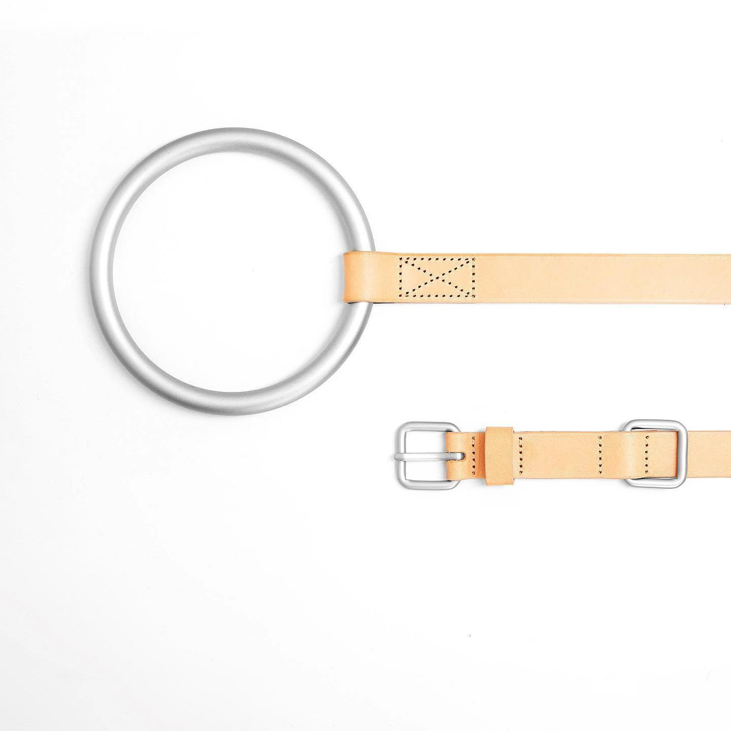 Custom Collar Leash Set Comfortable Leather Dog Collar And Leash Metal Circle Leash Collar Set 1
