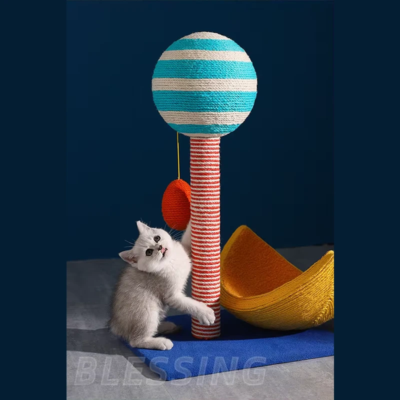 【XKMPJ-1】Wholesale Pet Supplies Furniture cat tower Cat Climbing Tree With Sisal Cat Trees House Scractcher Tower For Kitten Playing Cat Toy 1