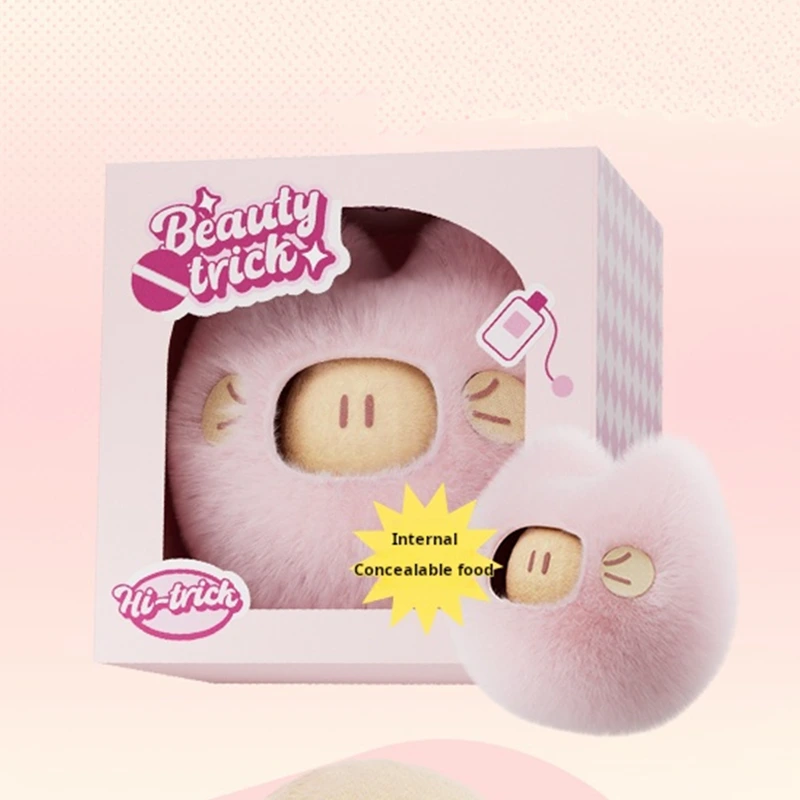 wholesale pink Makeup egg style cat toys plush toys kitten toys cat cat self-hi doll doll toys 1