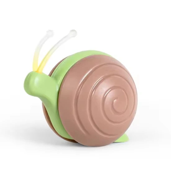 wholesale CHEERBLE Bolas de seguimiento de luz Caracol Eléctrico Automático Detección inteligente Movimiento electrónico interactivo del vaso Juguete para mascotas Gato Gatito Juguete para mascotas 1