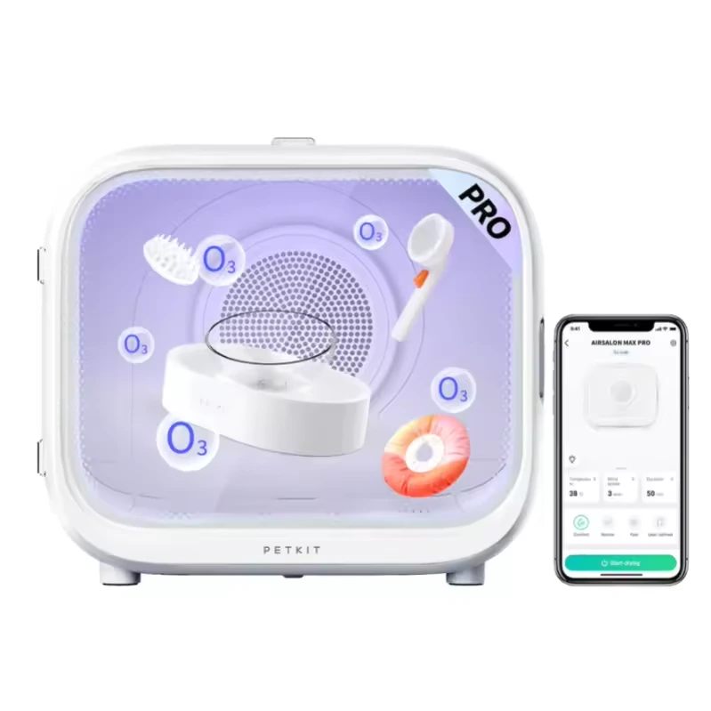 wholesale PETKIT AirSalon Max PRO Cabina automática de secado para mascotas Caja secadora para gatos Control de aplicación de temperatura inteligente Secado 360 1