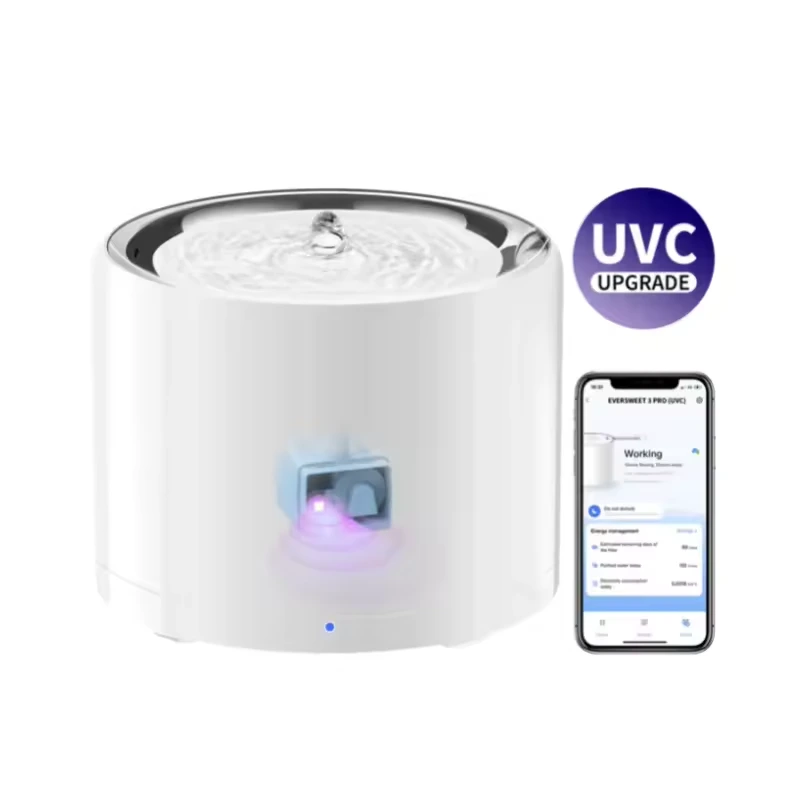 wholesale PETKIT Eversweet 3 PRO UVC Smart Pet Drinking Cat Water Fountain Pet Water Fountain for Cats and Small Dogs with Filter 1