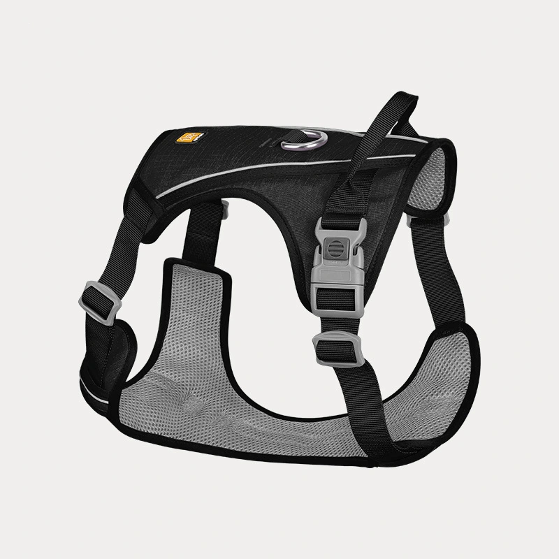 Manufacturer OEM Custom Adventure Pet Harness Outdoor Walking Wholesale Comfortable Soft Reflective Dog chest Harness black pet collar pet leashes 1