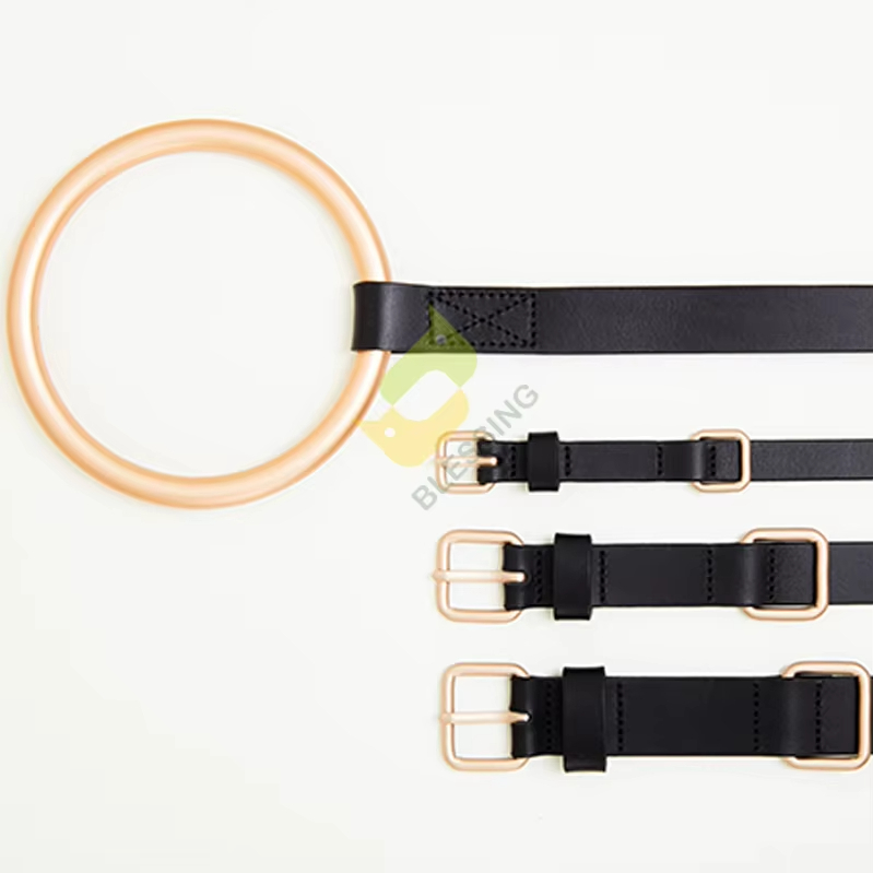 Juego de collar y correa para perro de cuero de lujo BLESSING, superventas, negro: accesorios elegantes y duraderos para mascotas de moda 1
