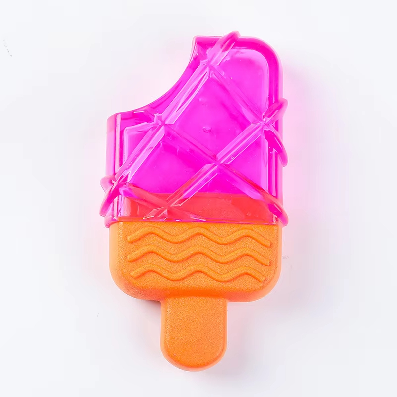 Red-2024 New Summer Cooling Dog Toy Frozen Water Injection for Grinding Teeth and Bite Resistance 1