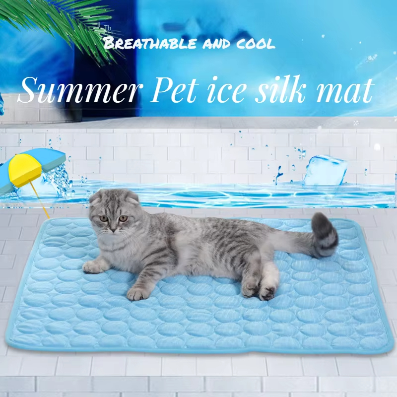Waterdicht XS-XXL Klein Groot Middelgroot Dier Kat Reiskussens Hond Slaapbed Ademend Ijs Zijde Deken Zomer Huisdier Koelmat 1