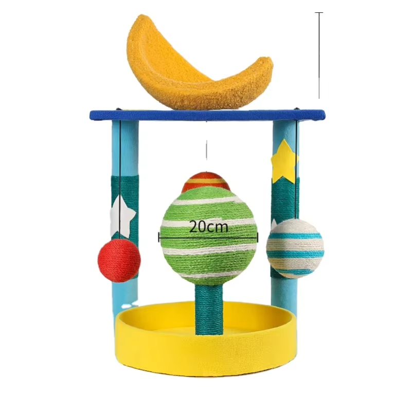Wholesale Pet Supplies Furniture Cat Climbing Tree With Sisal Cat Trees House Scractcher Tower For Kitten Playing Cat Toy 1