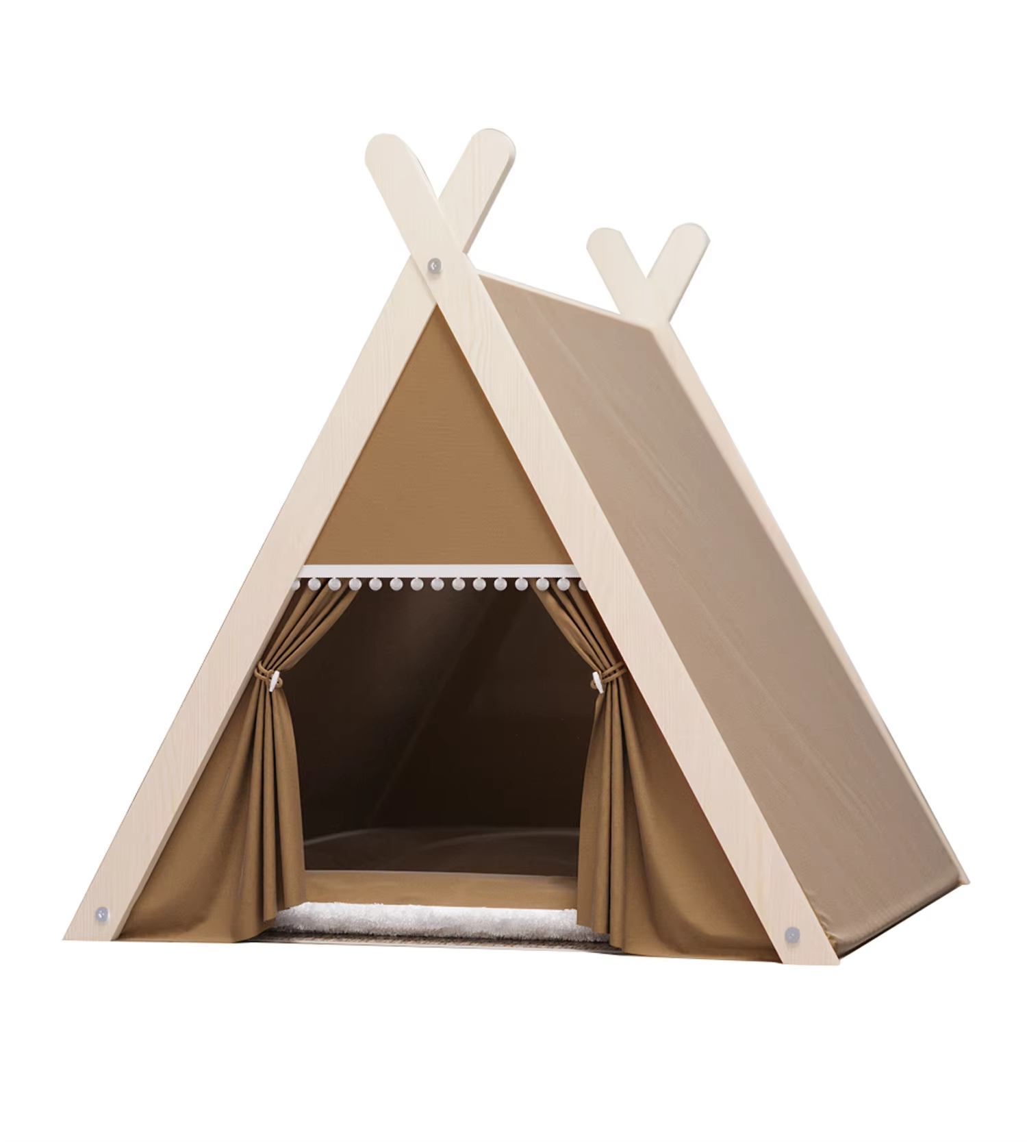 Groothandel binnen- en buitenkooien Dragers Rieten huisdierbedhuis Cat Cave Rotan bedhuis 1