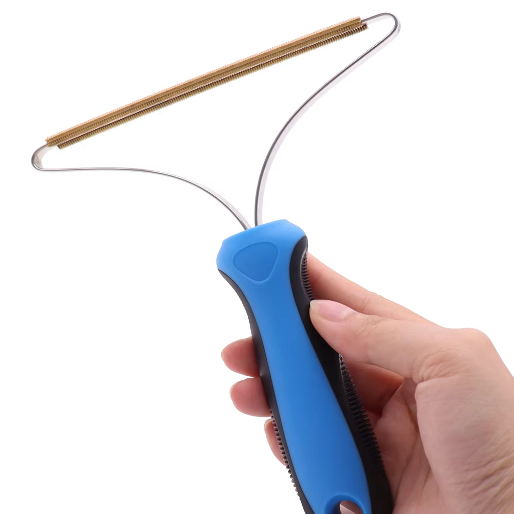 OEM Draagbare Kat Hond Huisdier Bont Haarbal Lint Remover Fuzz Tapijt Schraper Haarreiniger Removal Tool 1