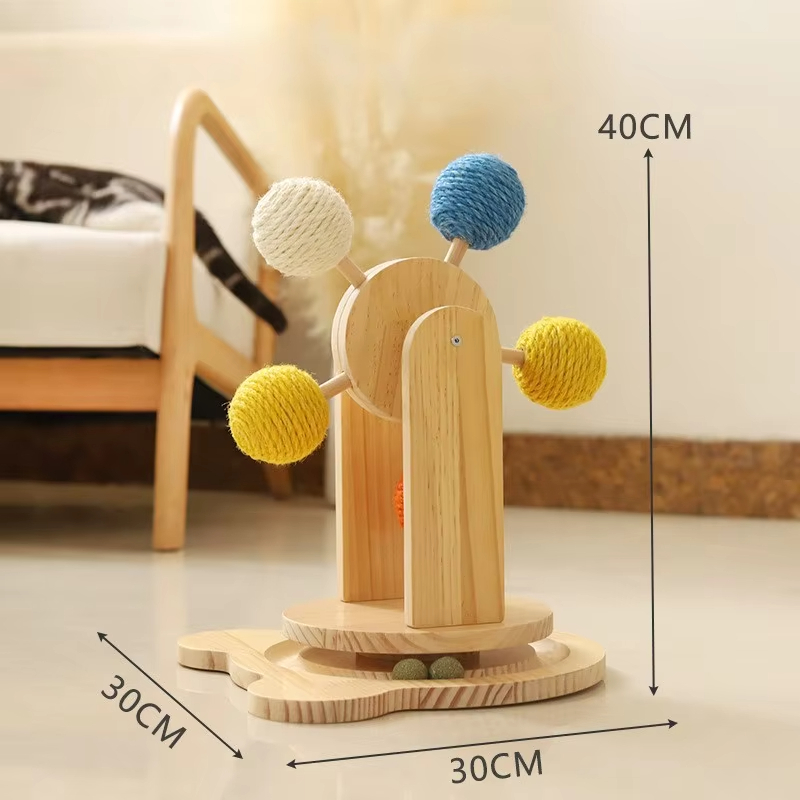 Wholesale Ferris Wheel Turntable Cat Scratch Board Sisal Cat Toy Ball Mill Claw Corrugated Paper Cat Scratch Board 1