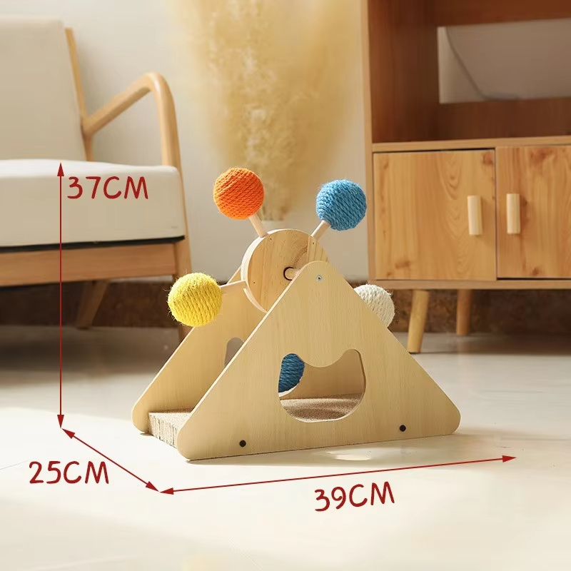 hot selling Interactive Ferris Wheel Cat Scratcher Eco-Friendly Sisal Cat Toy for Scratching and Playing-1730777441061569 1
