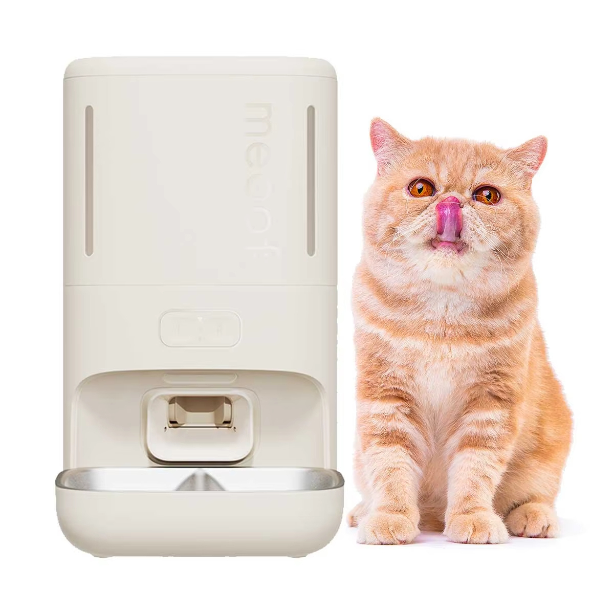 Blessing 2024 Recién llegados Alimentador inteligente para mascotas Wifi Aplicación de teléfono móvil Control remoto Microchip Alimentador automático para mascotas con batería de 5,5 L 1