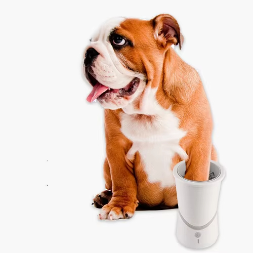 Lavador de pies para perros recargable, limpiador de patas portátil con cerdas de silicona para eliminar barro y suciedad 1