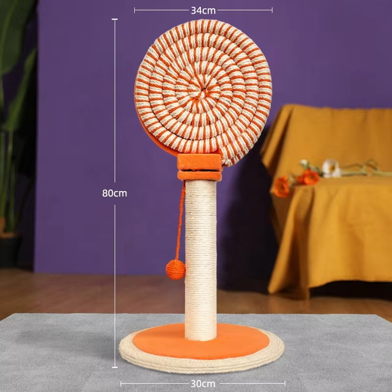 Piruleta de felpa para gato, marco de escalada, columna, cuerda de cáñamo, Donut, tablero para rascar gatos, juguete de garra de molienda de Sisal 1