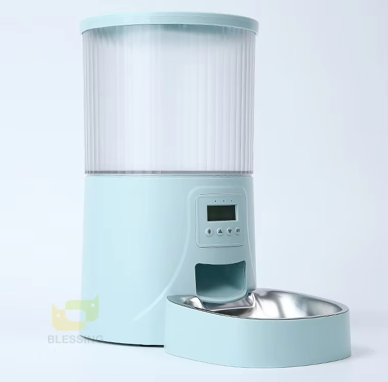 Alimentador automático de alimentos para mascotas Blue-Auto, temporizador para gatos, perros, 4L, WiFi, dispensador automático inteligente de alimentos para mascotas, producto para mascotas 1