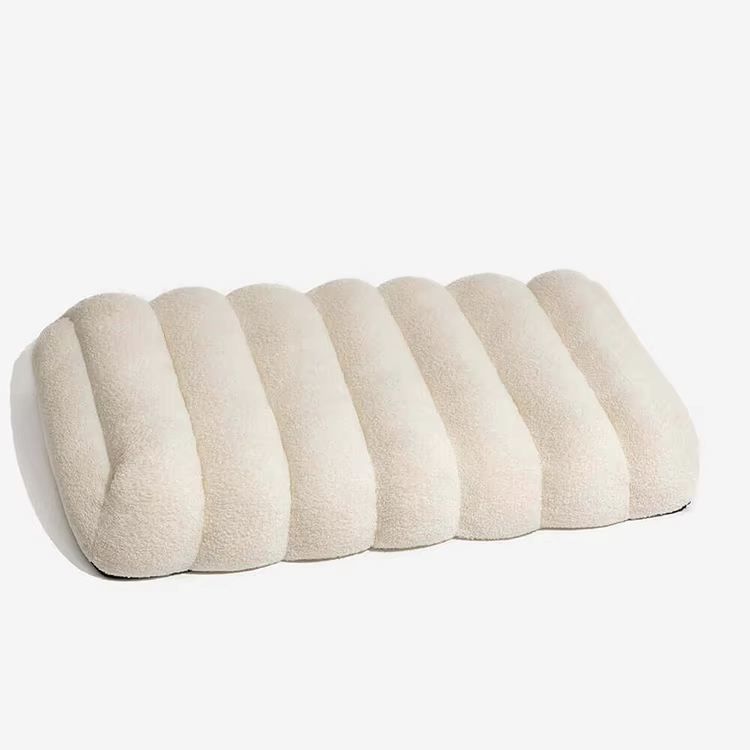 Cama con tapete lavable y sostenible para perros, suave, de lujo, color blanco, BLESSING 1