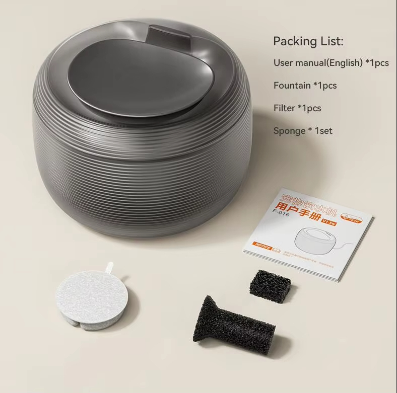 Black-BLESSING Fuente de Agua Automática para Mascotas Silenciosa e Inteligente para Satisfacer las Necesidades de Agua Potable de las Mascotas 1