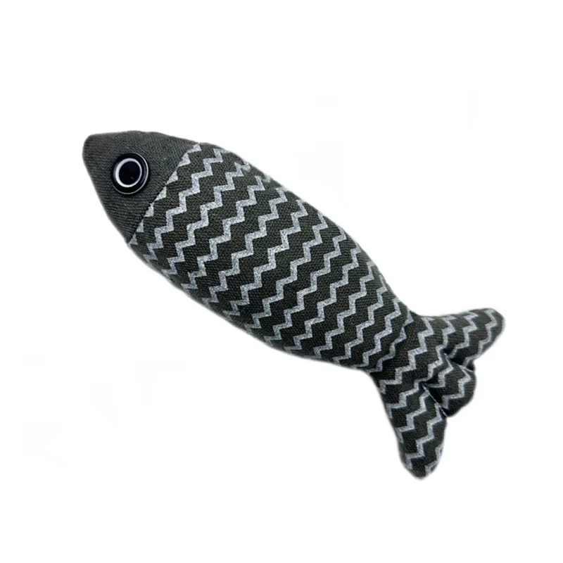 Los juguetes Negro-calientes del Chew del animal doméstico de la venta diseñan los juguetes interactivos durables del animal doméstico y del movimiento de los pescados 1