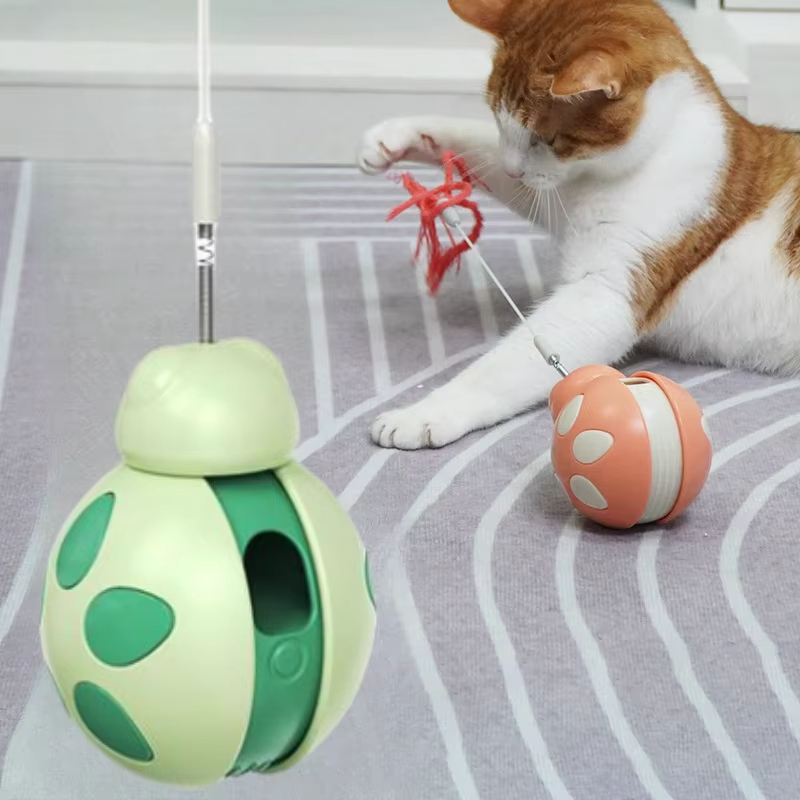 Green-Pet Toys لعبة خنفساء السيارة المتوازنة التفاعلية للقطط والكلاب 1
