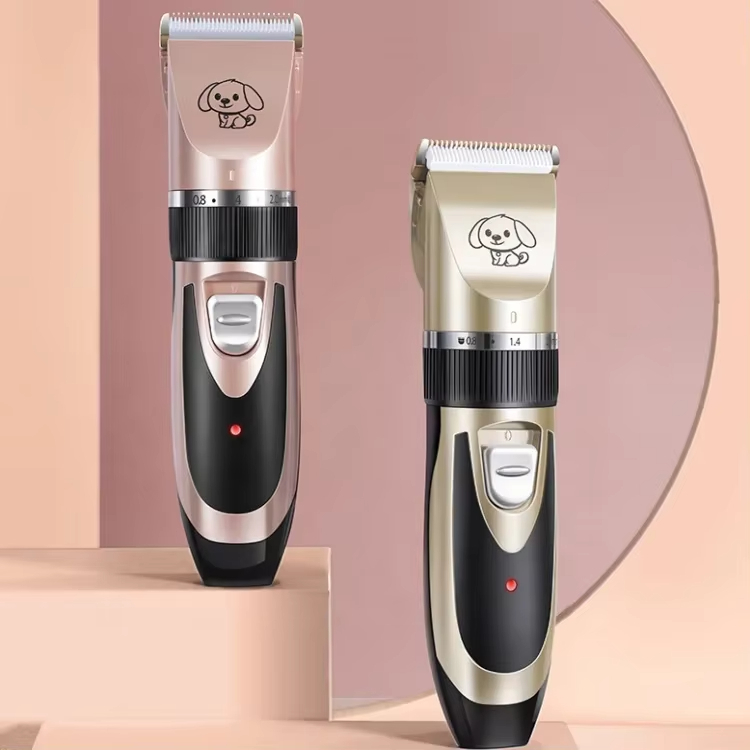 Pink-Dog Hair Clippers Grooming haircut Trimmer Shaver Set Pets cordless Rechargeable Professional 1