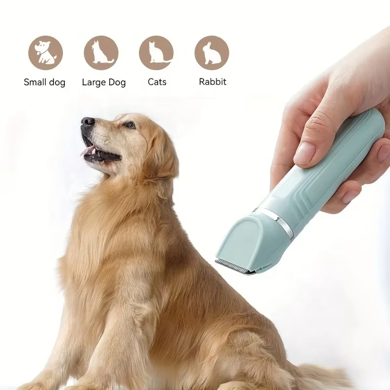 Green-4-in-1 Pet Grooming Kit Electric Hair Shaver Remover & Trimmer with Nail Grinder for Dogs & Cats 1
