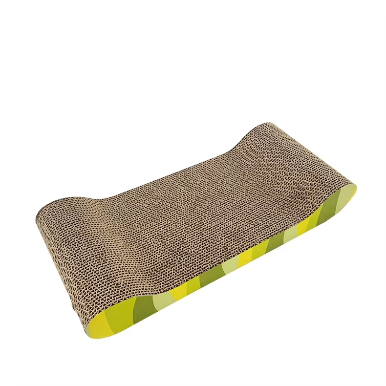 Wholesale Cat Scratcher Toy Recyclable Corrugated Scratching Pad Scratch-resistant Bed 1