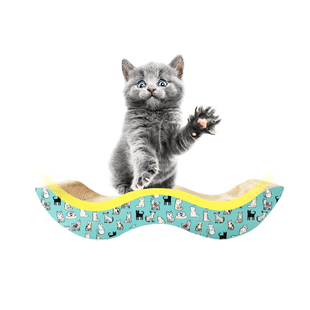 Rascador de cartón personalizado para gatos, juguetes rascadores para gatos pequeños, papel corrugado 1