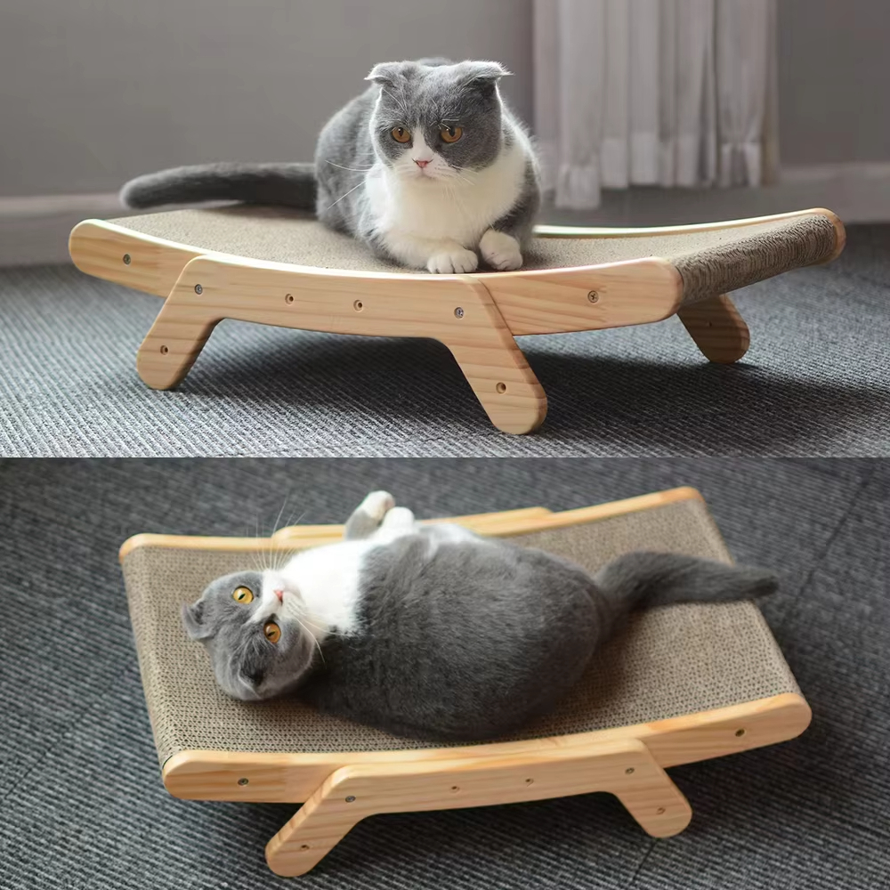 Hoogwaardig huisdiertorenmeubilair Kattenbed Scratcher 2024 Fabrikant Draagbaar houten huisdierbed voor honden en katten 1