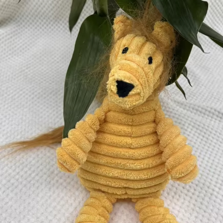 El juguete multifuncional al por mayor del masticable del animal doméstico del material de la forma del león de la BENDICIÓN hace ruido 1