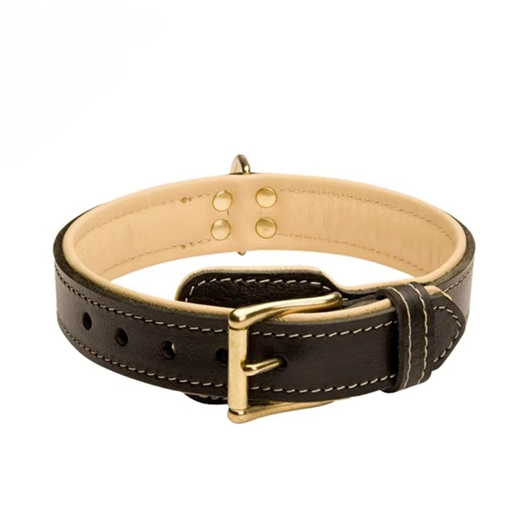Wholesaler Super Quality Cow Leather Dog Pet Collar Adjustable  Premium Luxury Pet Collar Leather 1