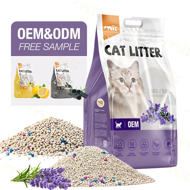 OEM/ODM fabriek groothandel Citty kattenbakvulling geurverwijdering aanpasbare capaciteit natuurlijke bentoniet kattenbakvulling 1