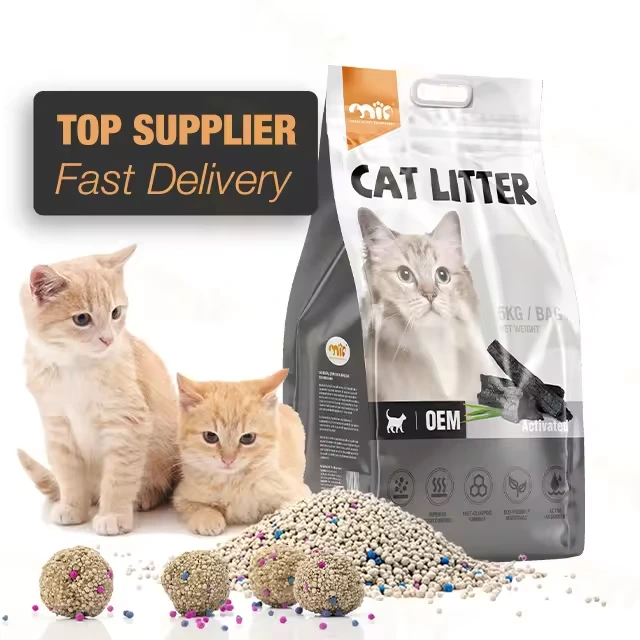 ODM/OEM Best Selling Multi Fragrance Dust Free Strong Clumping Ball Shaped Bentonite Cat litter Sand 1