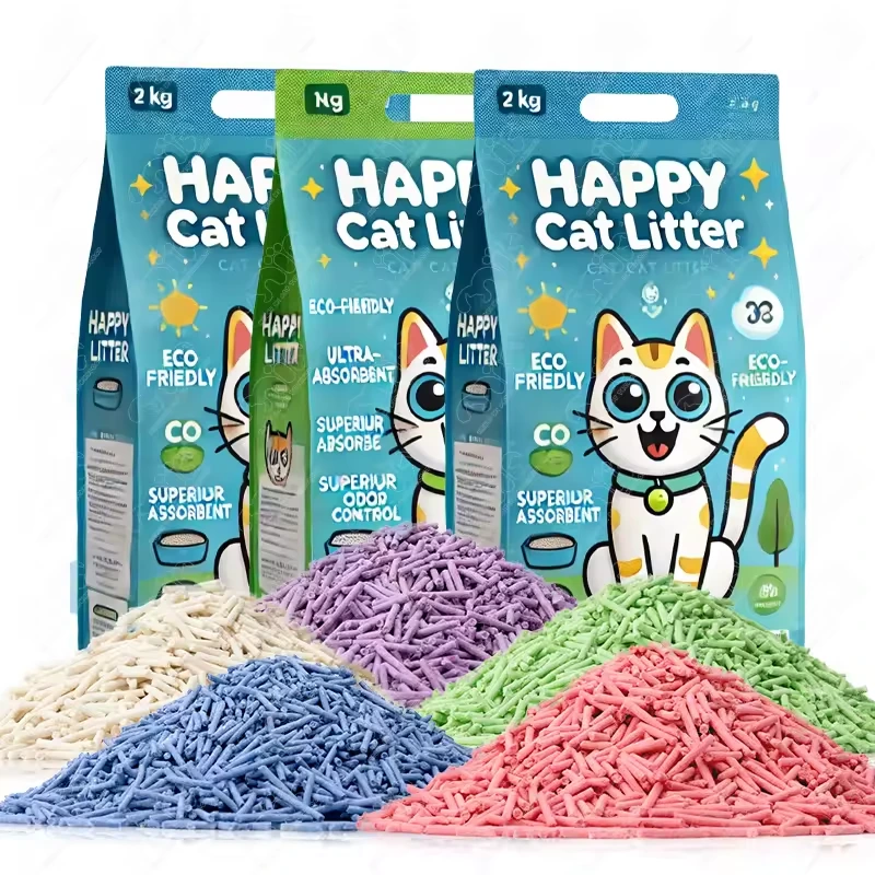 Speciale aanbieding Geureliminatie Hoge absorptie Stofvrij Langdurig Tofu kattenbakvulling 1