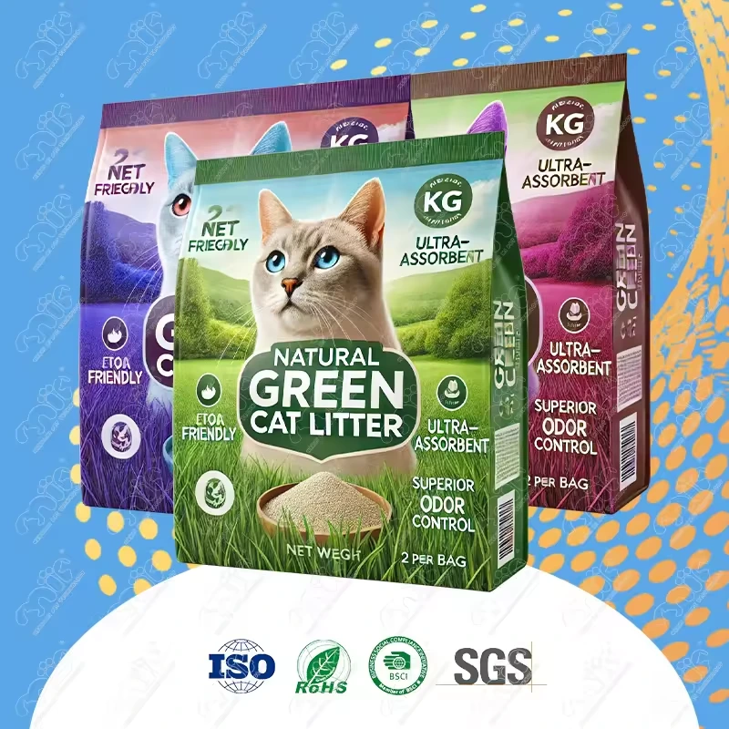 whoelsale oem/odm Quick Delivery Low Dust High Absorption Strong Odor Control Eco Friendly Tofu Cat Litter 1