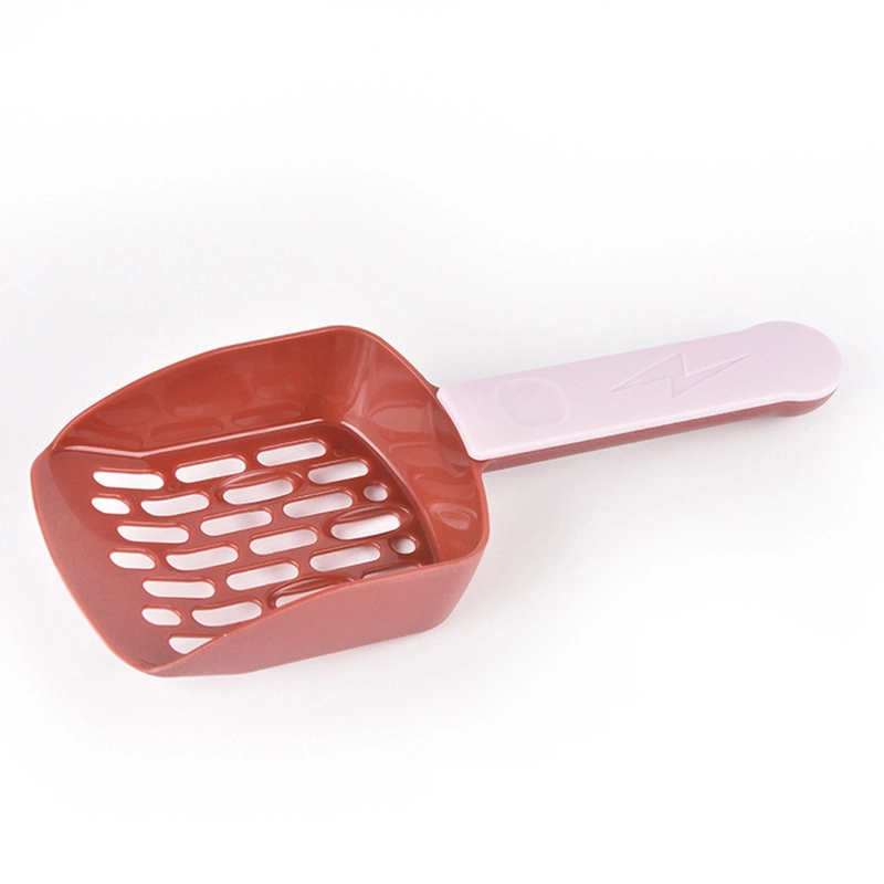wholesale oem  red Cat Litter Scoop with Wide Slats, Kitty Litter Scooper for Pine Pellets, Durable Plastic Litter Sifter Scoop 1