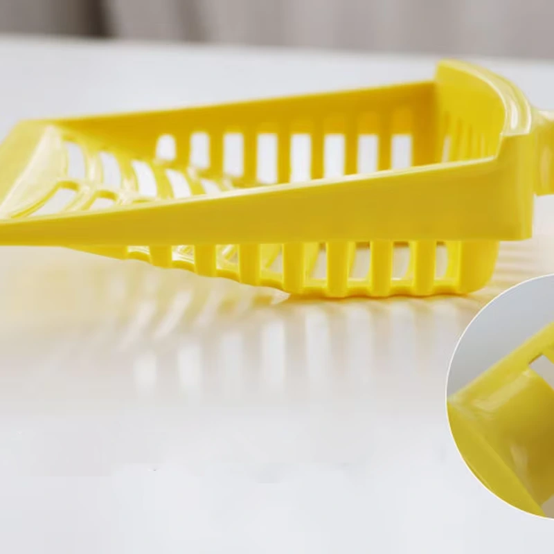 wholesale yellow Durable Plastic Cleaning Cat Litter Scoop Cat Toilet Pets Cat Litter Poop Scooper 1