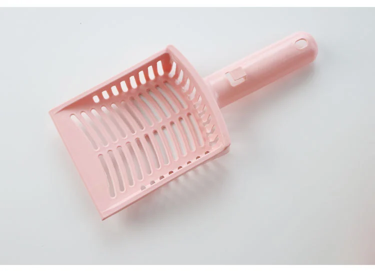 groothandel roze Duurzaam Plastic Schoonmaken Kattenbakvulling Scoop Kattentoilet Huisdieren Kattenbakvulling Kak Scooper Accesorios 1