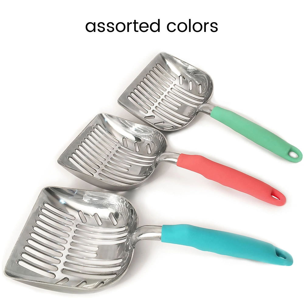 Hot Koop groothandel Solid Metal Kattenbakvulling Schop Kattenbak Lade Pan Zeef Duurzaam Huisdier Scoop Premium Kattenbakvulling Scoop 1