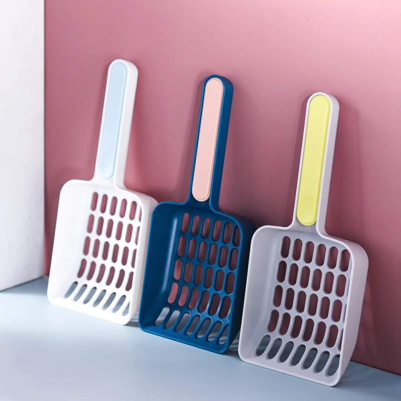 Pala para arena para gatos de varios colores, buena calidad, directa de fábrica, una pala para ambos, pala para arena para gatos multifunción 1