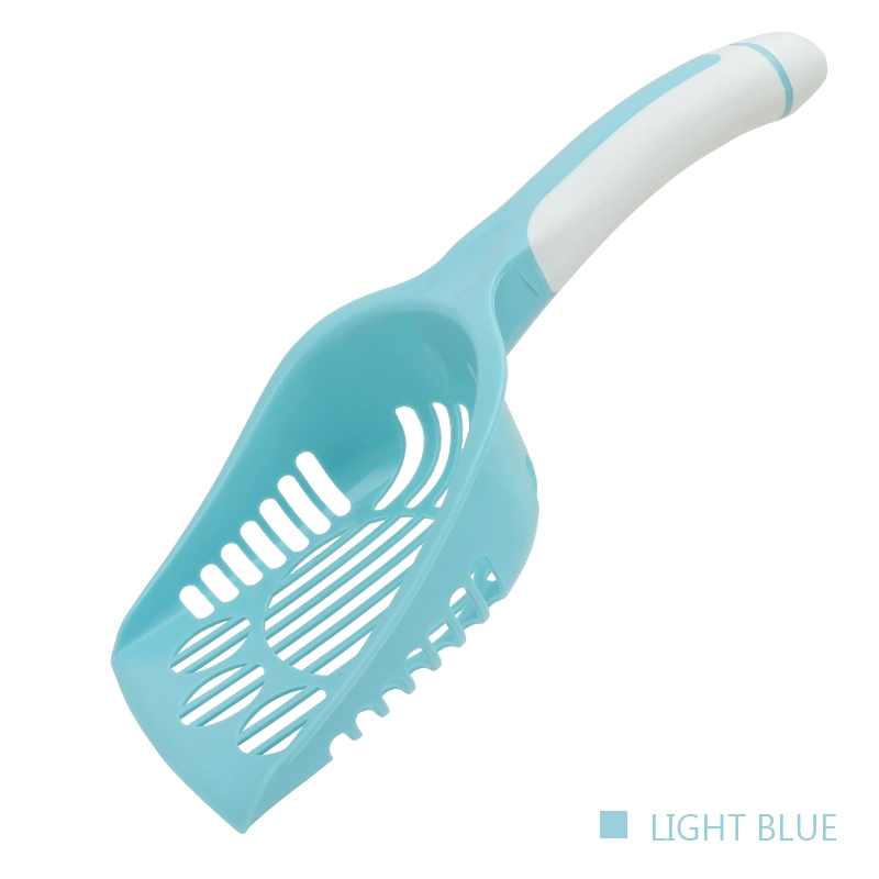 Pala de arena para gatos grande de plástico con logotipo personalizado de 8 colores al por mayor de fábrica blue-2 1