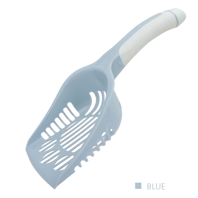 blue-1 Pala de arena para gatos grande de plástico con logotipo personalizado de 8 colores al por mayor de fábrica 1