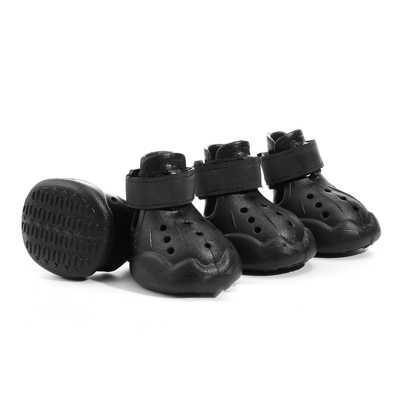 wholesale factory price Summer Breathable Dog Sandals Outdoor Non-slip Waterproof Dog Boots Pet Shoes black 1