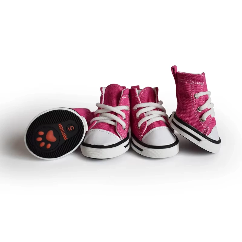 groothandel hondenschoenen sport antislip sneaker casual huisdierenschoenen voor hondenlaarzen grote hondenschoenen roze 1