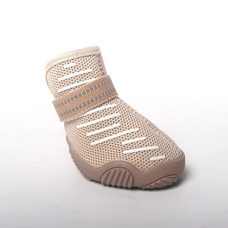 الجملة 4PCS الكلب أحذية صغيرة كبيرة شبكة الأحذية الجوارب لنمط المطر الثلجي العاكسة المضادة للأبيض 1