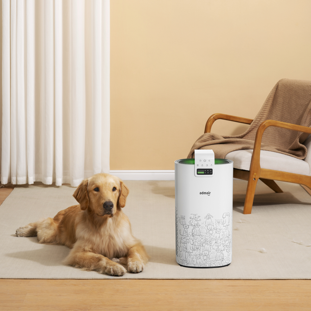 wholesale price portable air purifier with HEPA Filter Anti-Bacteria Pet Dander Air Purifier-WHITE 1