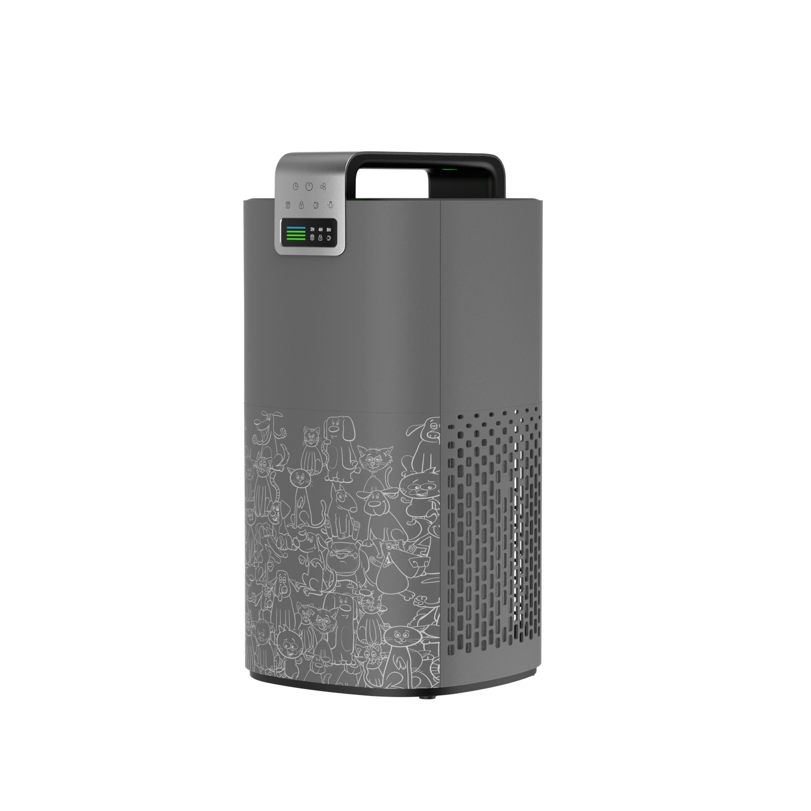 wholesale price portable air purifier with HEPA Filter Anti-Bacteria Pet Dander Air Purifier-BLACK 1
