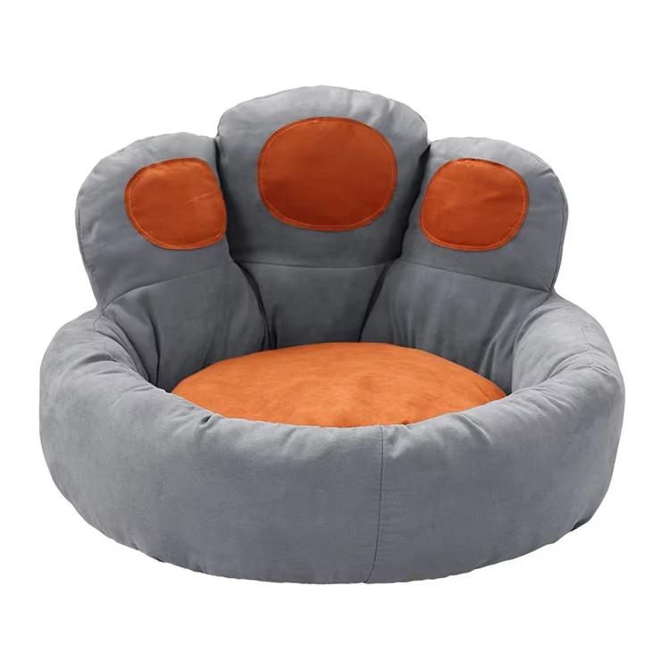 Fabricantes Camas para Perros Lavables Cama para Mascotas Suave y cálida Colorida Cueva Tela cómoda y Agradable para la Piel Cama para Perros Donut Lavable-Gris1 1